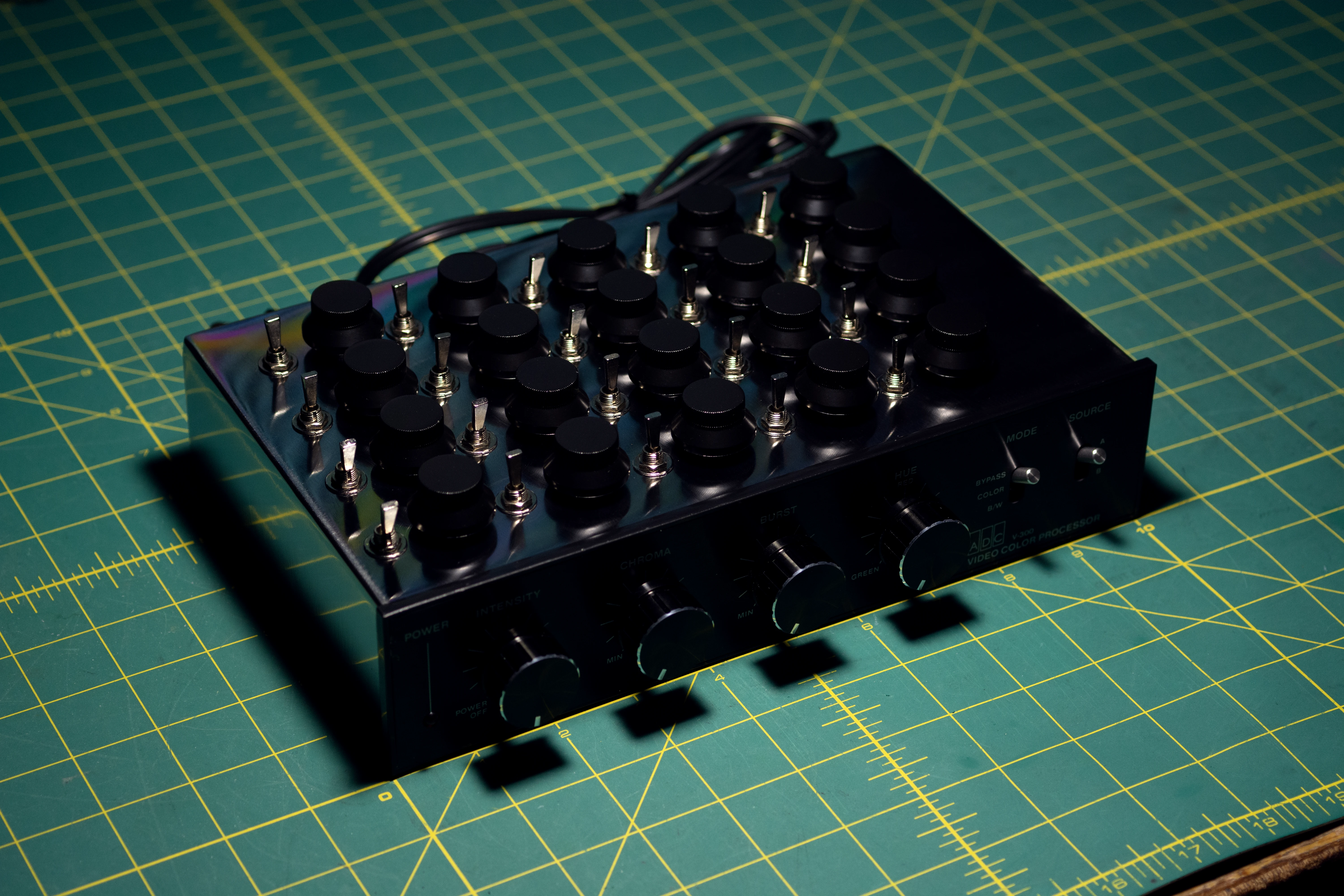 Sun Chime, a feature-rich, rainbow-centric circuit-bent analog video glitch processor with a delicate touch